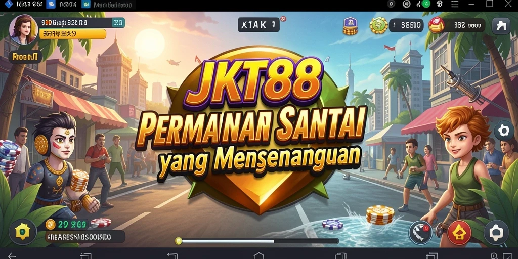 Tampilan gameplay JKT88 yang menarik dan penuh warna.