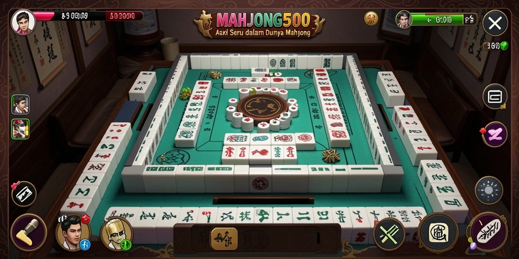 Tangkapan layar gameplay seru dari MAHJONG500 dengan aksi mendebarkan.