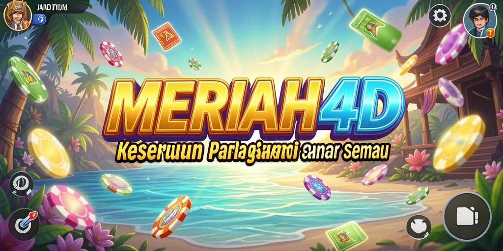 Tampilan gameplay MERIAH4D yang ceria dan menarik.