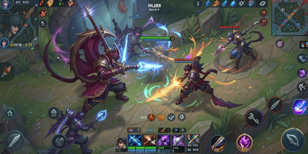 Gameplay mendebarkan di MLBB8 dengan karakter beragam.