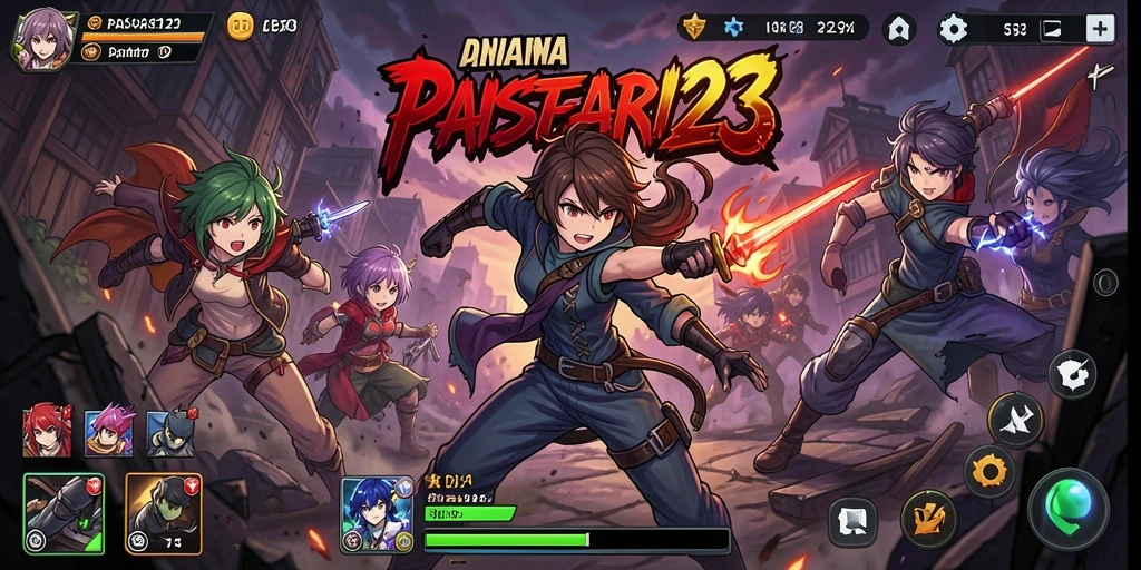 Tampilan menakjubkan dalam <strong>PASAR123</strong> dengan karakter anime yang beraksi.