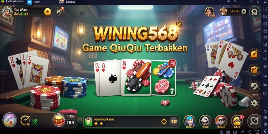 Tampilan gameplay QiuQiu yang seru dan dinamis di WINNING568.